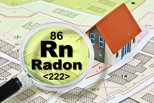 Danger Radon Gas Our Homes Concept Presence Radon Gas Soil — Stock fotografie