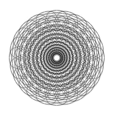 Infinity black and white concept isolated on white background