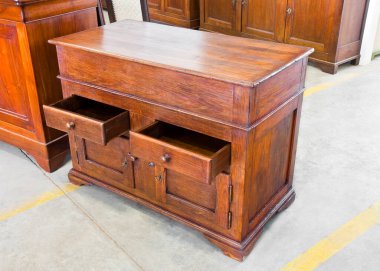 Old italian wooden cupboard just restored - Italian culture