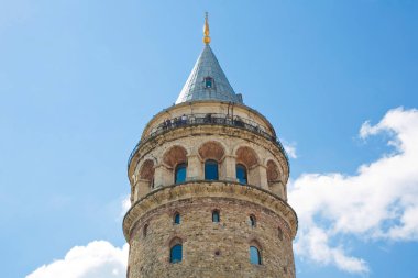 14. yüzyılın ünlü Galata Kulesi - İstanbul - Türkiye