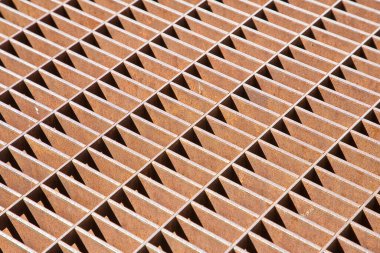 Paslı ağır metal ızgara koruma kaldırımı 