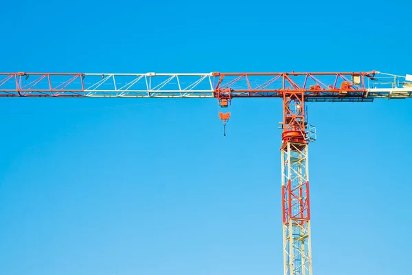 Tower Crane Blue Background — Stock Photo, Image