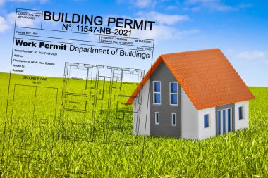 Hayali bina onayı ve kırsal kesimdeki konut modeline sahip inşaat ruhsatı kavramı