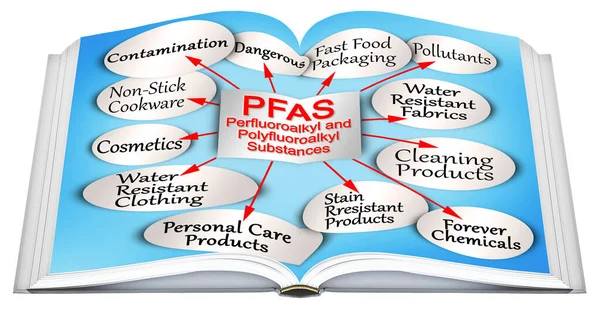 Infographic Dangerous Pfas Perfluoroalkyl Polyfluoroalkyl Substances Used Due Enhanced Water Stock Kép