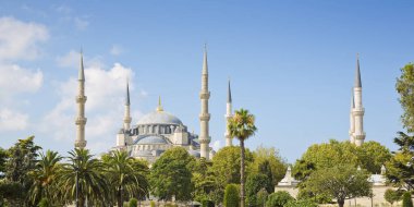 İstanbul 'daki tarihi bir cami (İstanbul, Sultanahmet, Türkiye))