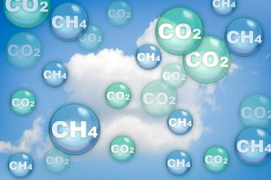 CH4 gaz metan emisyonları, karbondioksit CO2 'den sonra küresel ısınmanın en büyük ikinci nedenidir.