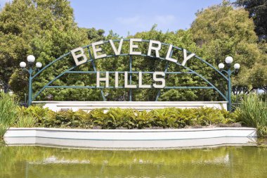 Beverly Hills tabelası Beverly Gardens Park - Los Angeles - Kaliforniya