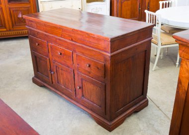 Old italian wooden cupboard just restored - Italian culture