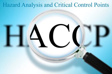 FOCUS ON HACCP - Tehlikeli Analiz ve Kritik Kontrol Noktaları - Gıda endüstrisinde Gıda Güvenliği ve Kalite Kontrolü - Büyüteç ve metin ile kavram
