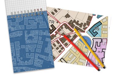 Bölgelendirme yönetmelikleri, imar bölgeleri ve kadastro haritalı kentsel hedefler ile hayali Genel Şehir Planı kavramı