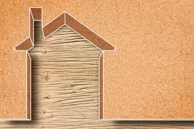 Ahşap bir yapı, enerji verimliliği ve fotokopi alanı ile çevre dostu konsept oluşturmaya karşı termal kayıpları azaltmak için mantar malzemeli konut inşaatı için termal yalıtım örtüleri