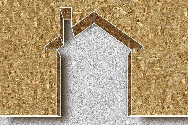 GENGİ EFENİTİKENLİĞİNİ BÜYÜKLENMEK İÇİN HEMP KAYBETLERİ VE sıva duvarına karşı termal kayıpları azaltmak - ev simgesi ile enerji verimliliği ve tasarruf kavramı oluşturmak