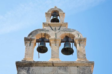 DUBROVNIK ŞEHRİ 'NİN MEDİYETİ - Dalmaçya' nın ünlü kentinin eski şehir merkezinin kentsel silueti ayrıca Ragusa Şehri - Avrupa, Hırvatistan