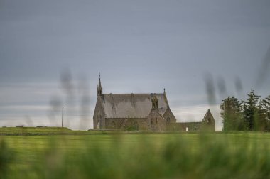 Rosehearty yakınlarındaki kilise, İskoçya, Aberdeenshire. Yüksek kalite fotoğraf