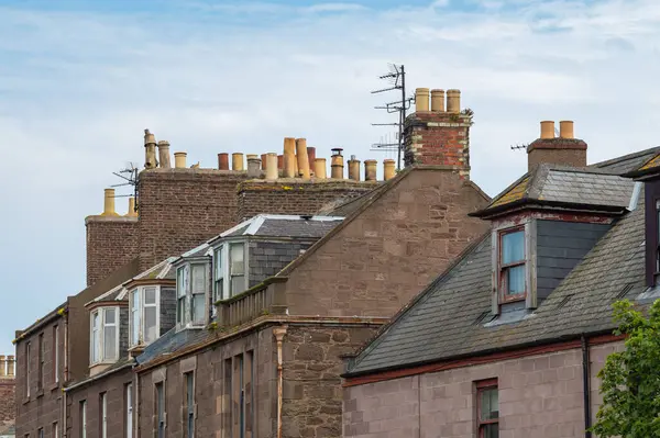 Montrose, İskoçya 'nın çatılarında. Yüksek kalite fotoğraf