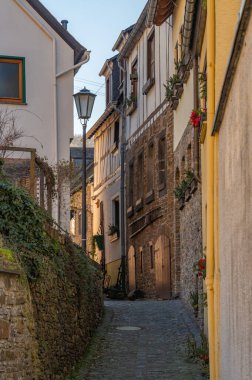 Almanya 'daki Moselle' de Alken 'de gaz. Yüksek kalite fotoğraf