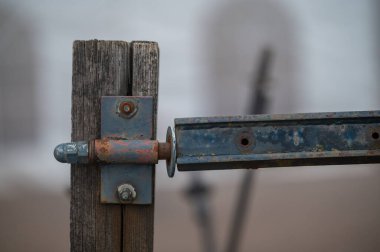 Kapatma cihazının ayrıntıları. Yüksek kalite fotoğraf