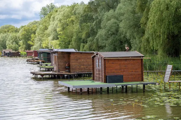 Hoste France 'da balıkçı kulübeleri. Yüksek kalite fotoğraf