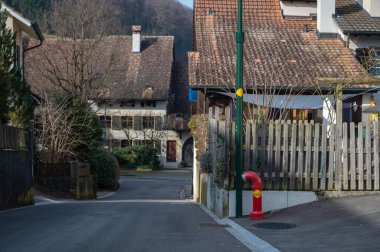 Itingen im Baselland 'da gaz. Yüksek kalite fotoğraf