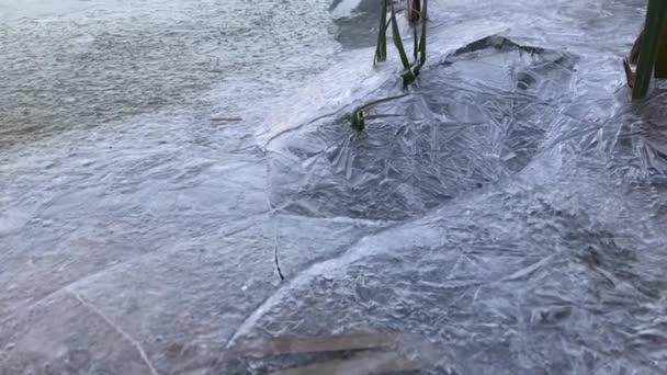 湖の氷 — ストック動画