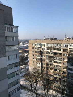 view of the city of the snow