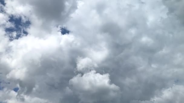 Cumulus Clouds Time Lapse Running Left Right — Stock Video