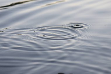 Kürek çektikten sonra su sıçrıyor