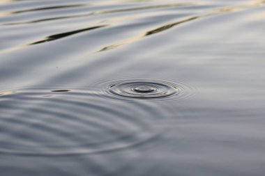 Kürek çektikten sonra su sıçrıyor