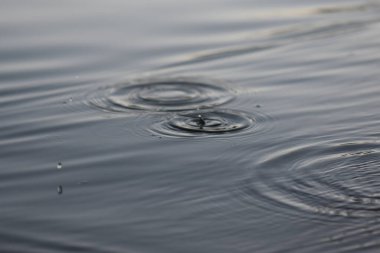 Kürek çektikten sonra su sıçrıyor