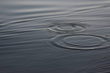 Kürek çektikten sonra su sıçrıyor