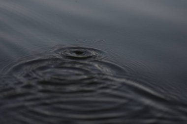 Kürek çektikten sonra su sıçrıyor