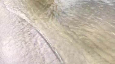 Temiz Dnipro nehrinin kumlu dibi kapanıyor. 