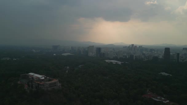 Aerial View Chapultepec Forest Mexico City Aerial View Buildings Mexico — Stock Video