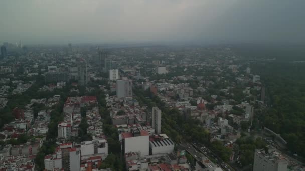 Letecký Pohled Les Chapultepec Mexico City Letecký Pohled Budovy Mexico — Stock video