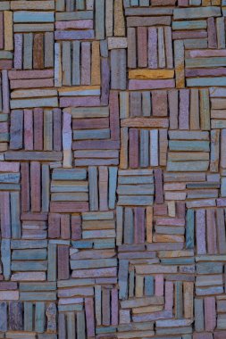 Renkli tuğlalar arka plan, senin kopyanı eklemek için estetik arka plan. rustik arka plan kavramı