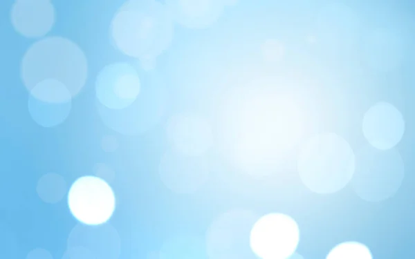 概要白色光魔法ボケ光 祭りのお祝い青の背景 Blurred Shiny Bokeh背景 — ストック写真