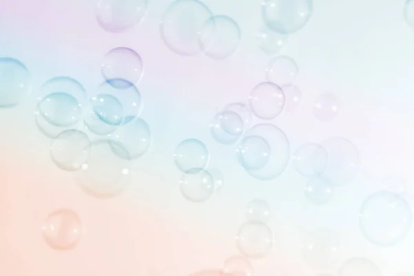 Όμορφη Διαφανές Πολύχρωμο Σαπούνι Φυσαλίδες Φόντο Soap Sud Φυσαλίδες Νερού — Φωτογραφία Αρχείου