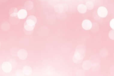 Güzel Beyaz Bokeh Işığı Pembe Soyut Arkaplan 'a odaklanmasını engelledi. Kutlama Şenliği, Romantik Aşk Sevgililer Günü Teması. Çemberler Bulanık Pembe Arkaplan.