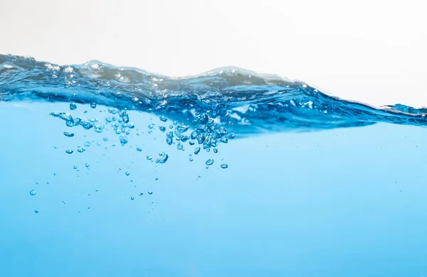 stock image Pure Water, Clean Drinking Water, Water Bubbles Float Up. Water Wave Splashing