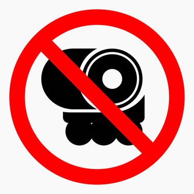 No fuel tank icon. Prohibition of fuel tanks. The movement of tanks is prohibited. Do not use tanks. Vector icon.