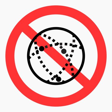 İnternet simgesi yok. Arama iptal edildi. Bağlantı yok. Sosyal medya yasağı. Sosyal ağ diye bir şey yok. Sosyal ağların kısıtlanması. Vektör simgesi.