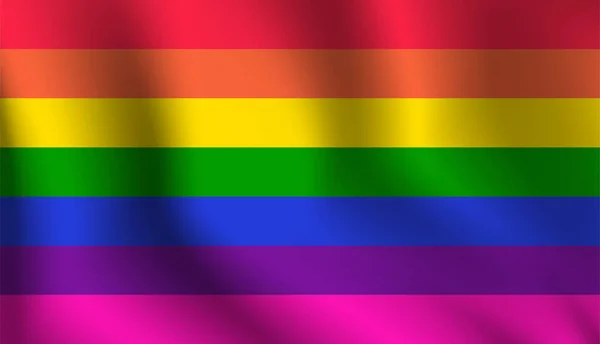 Lgbt Pride Month Bunte Regenbogenfarbe Hintergrund Vektor — Stockvektor