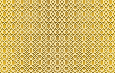 Soyut. Geometrik Arap desensiz altın arka plan. Işık ve gölge. vektör.