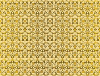 Soyut. Geometrik Arap desensiz altın arka plan. Işık ve gölge. vektör.