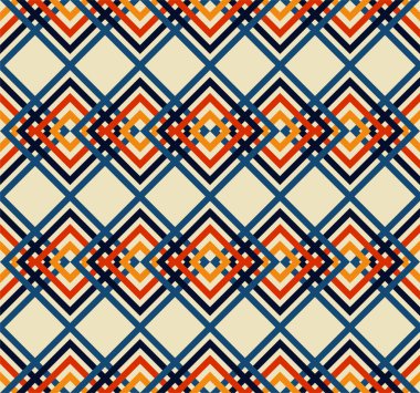 Soyut. Renkli arka plan kalıpları, pürüzsüz 70 'ler. Yastık, baskı, moda, kıyafet, kumaş, hediye paketi için tasarım. Vektör.