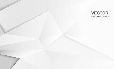Soyut. Modern arka plan. Beyaz çokgen arka plan. vektör