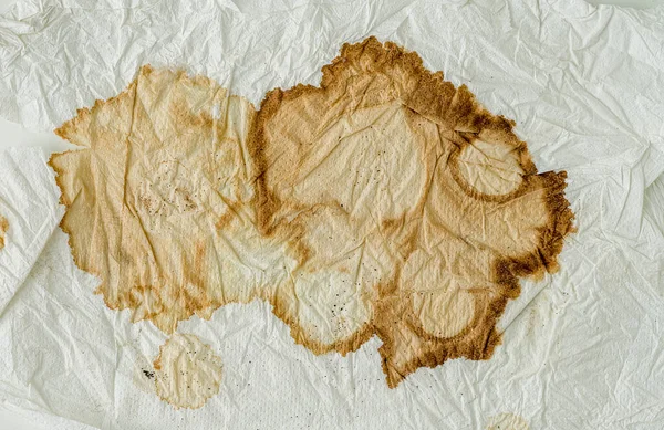 Текстура Бумажного Полотенца Пятном Кофе — стоковое фото
