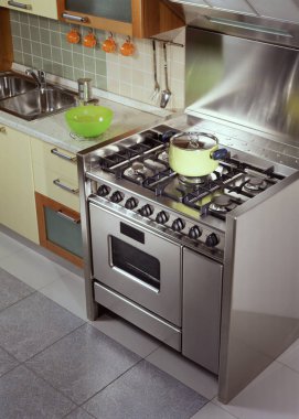 Çelik hob, mutfaktan
