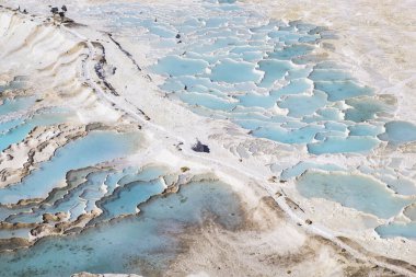 Pamukkale Hindi Suyu Beyaz Kayalıklardaki Turkuaz Rengi