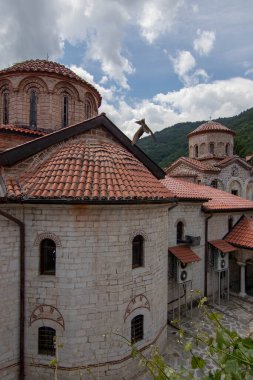 Bachkovo Manastırı Hıristiyan mimarisinin önemli bir anıtıdır ve en büyük ve en eski Doğu Ortodoks eserlerinden biridir. Kutsal Meryem Ana Asenovgrad Bulgaristan 'ın Bachkovo Manastırı Yurdu